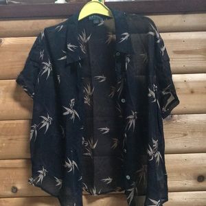 Karen Kane sheer blouse